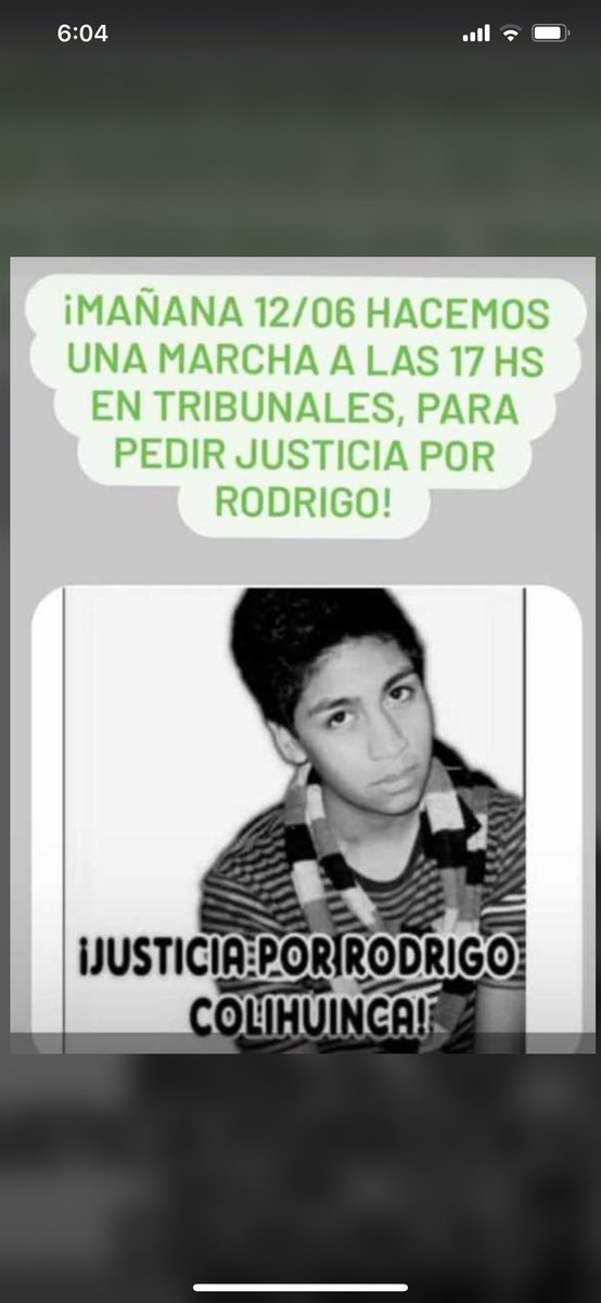 Tinchomanqueel's tweet photo. Mañana 17hs, marchamos para que el asesino de rodri siga preso ! JUSTICIA POR RODRIGO COLIHUINCA https://t.co/87uS4UWUFu
