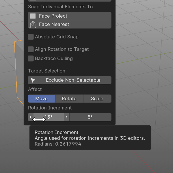 zelfit_3D's tweet photo. Praise the Omnissiah! After 30 years and two abandoned community patches Blender 4.2 can finally have adjustable rotation increment!
#b3d #blender https://t.co/th3znF7BKk