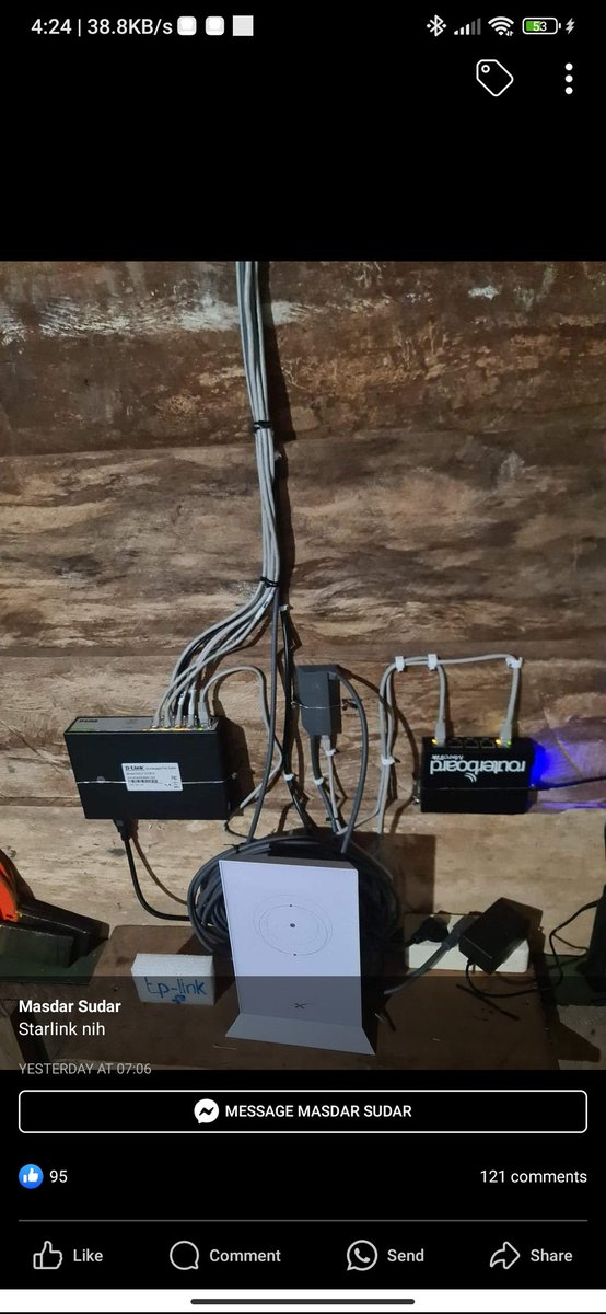 rez_whisper's tweet photo. @elonmusk Can Starlink bandwidth be resold? In Indonesia, people are very unique🗿 https://t.co/rYrkqPyS04