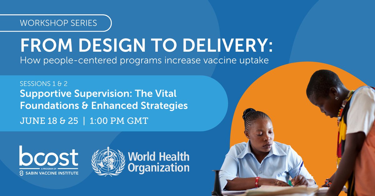 sabinvaccine's tweet image. 📣 Join @WHO &amp;amp; the Sabin #BoostCommunity for a two-park workshop series on how data-driven &amp;amp; people-centered programs can increase vaccine uptake.

The first session launches 6/18 and is aimed at national &amp;amp; sub-national immunization supervisors. ⤵️  us02web.zoom.us/meeting/regist…