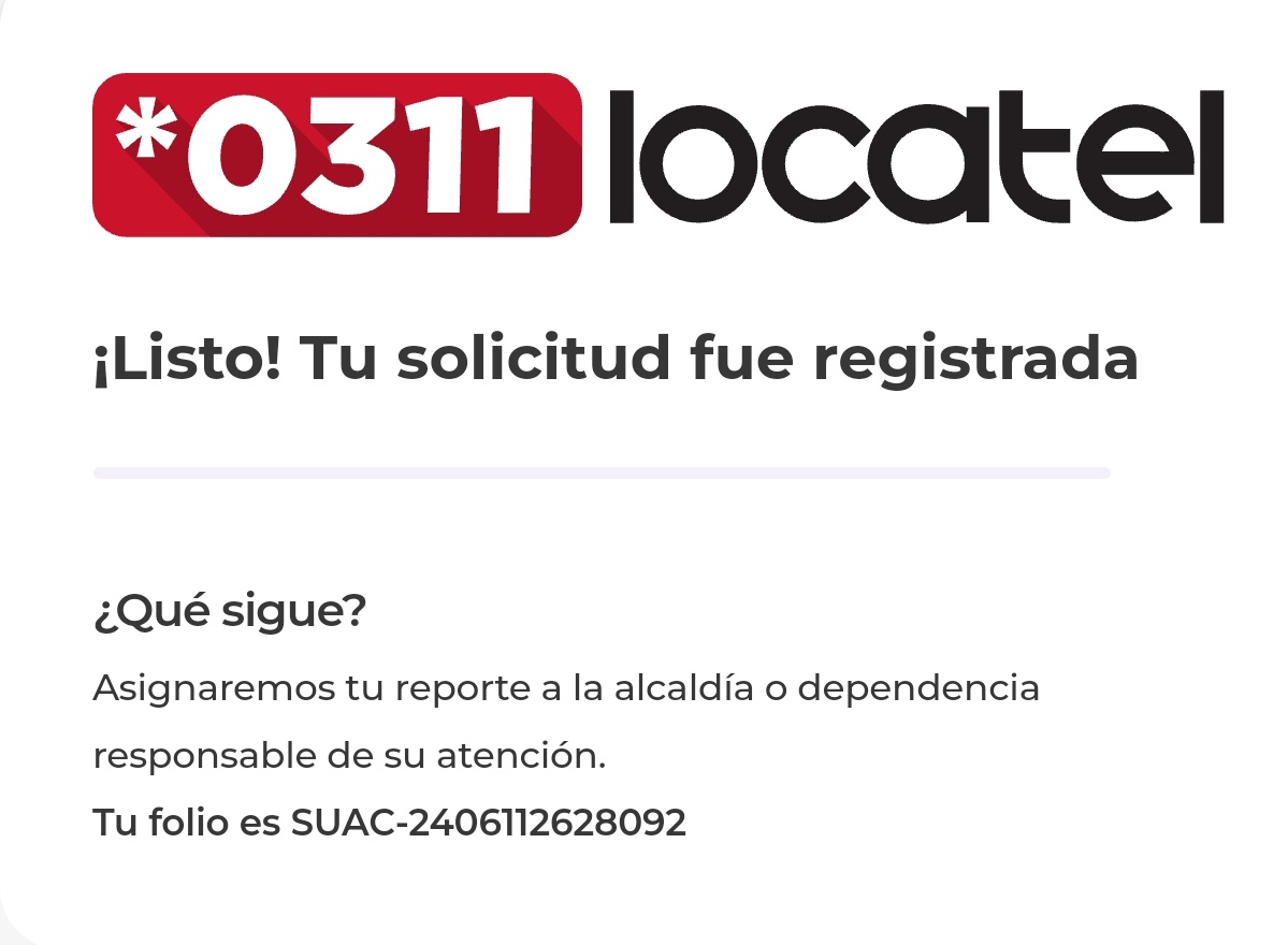 chiquisauer's tweet photo. @AlcaldiaAO atención folio SUAC 2406112628092 https://t.co/87OA1q4JAE