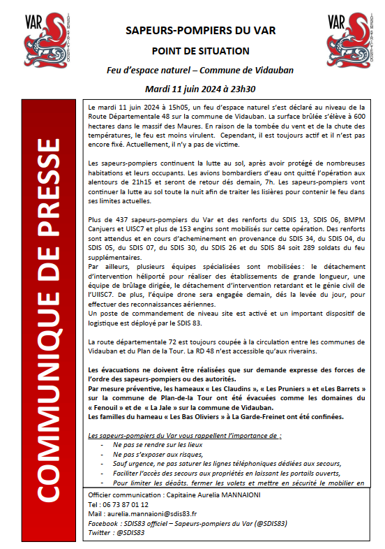 Préfet du Var tweet media