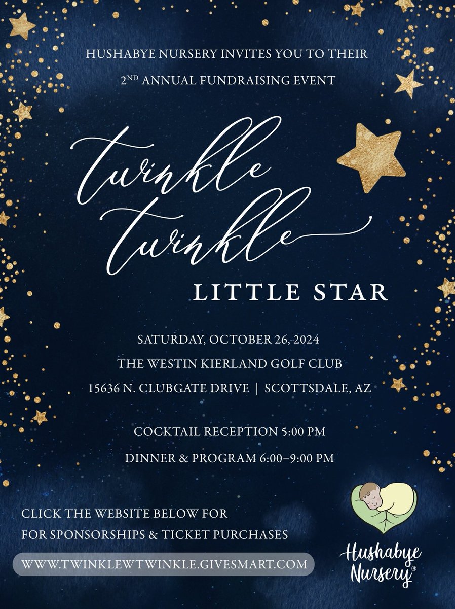 Mark your calendars for our 2nd Annual Twinkle Twinkle Little Star Fundraising event in October! Let's come together for a night of fun, philanthropy, and creating more opportunities for babies and families affected by opioid use.