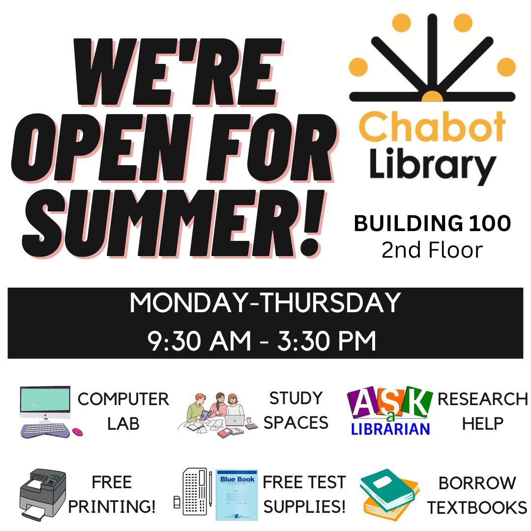 Chabot College Library tweet media