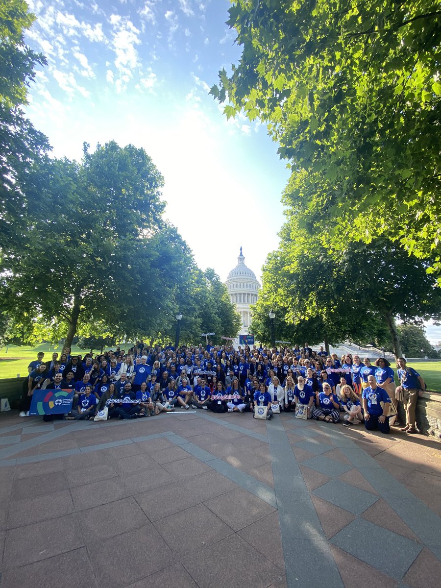 afspnational's tweet photo. Today, we made our voices heard on Capitol Hill! We’re advocating for federal policies that can save lives. #AFSPadvocacy 📣 https://t.co/VQUazZY3G3