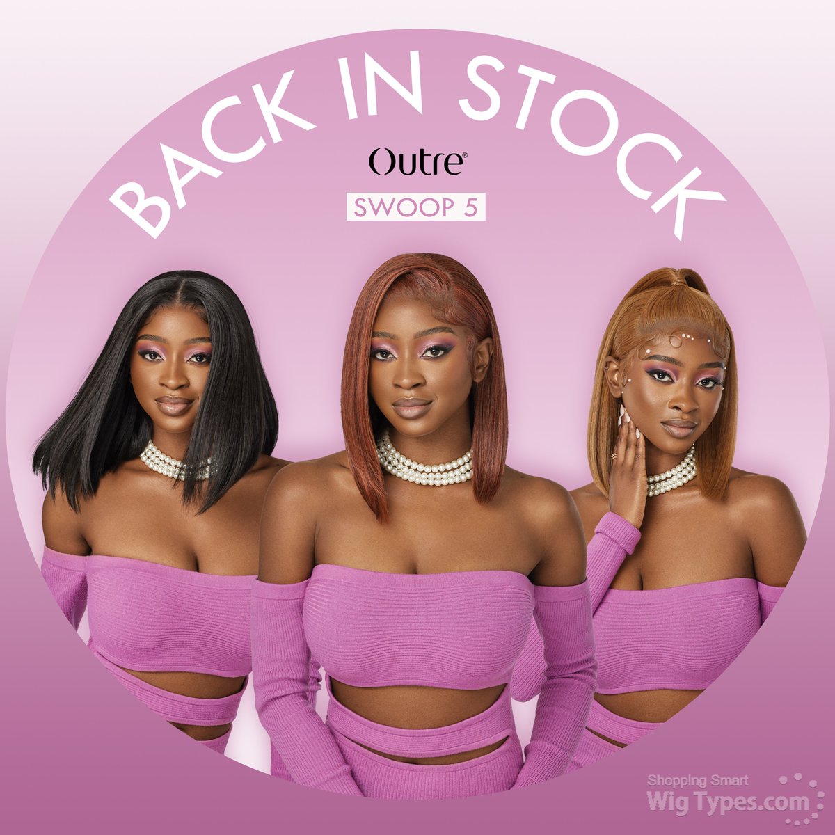 WigTypes's tweet image. 📢 RESTOCK ALERT 📢
Get summer ready with this sleek, straight, effortless swoop look! ✨

➡️ Outre Perfect Hairline - Swoop 5
Colors Shown (left to right): 2, GISP, HAZHN

🛍️@ wigtypes.com
.
.
.
#wigtypes #wigtypesdotcom #wigs #outre #perfecthairline #swoop #restock