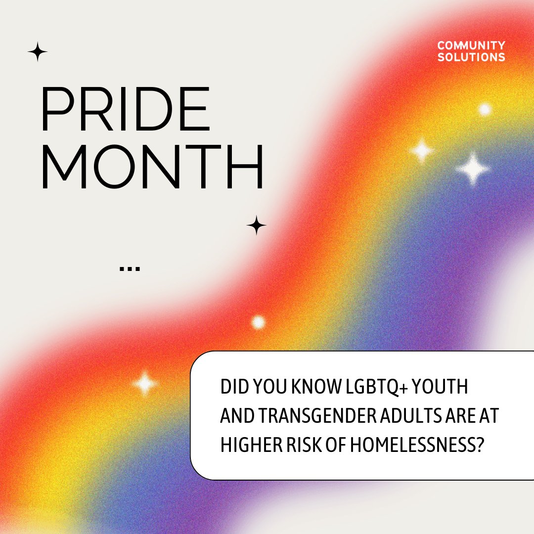 🏳️‍🌈 As we celebrate #PrideMonth, we are reminded of the steps we still must take to create a more just and equitable world for everyone. #HomelessnessIsSolvable