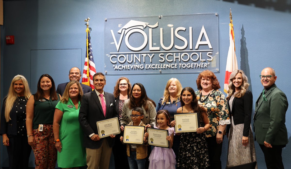 Volusia County Schools (@volusiaschools) on Twitter photo Each year, the Volusia County Council PTA (<a href="/vccpta/">Volusia County PTA</a>) selects outstanding student art in dance choreography, literature, music composition, film production, and visual art to compete at the state level. We are thrilled to honor our three state-level Reflections winners tonight:
- Each year, the Volusia County Council PTA (<a href="/vccpta/">Volusia County PTA</a>) selects outstanding student art in dance choreography, literature, music composition, film production, and visual art to compete at the state level. We are thrilled to honor our three state-level Reflections winners tonight:
-