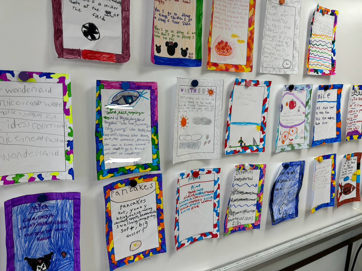 ms_storto's tweet photo. Welcome to the grade 3/4 Poetry Cafe! Students enjoyed some yummy treats while listening to the poems we worked on throughout our poetry unit! Later, students created a menu for our Cafe!☕️💓 @SanMarcoCES https://t.co/f1a983hRx2