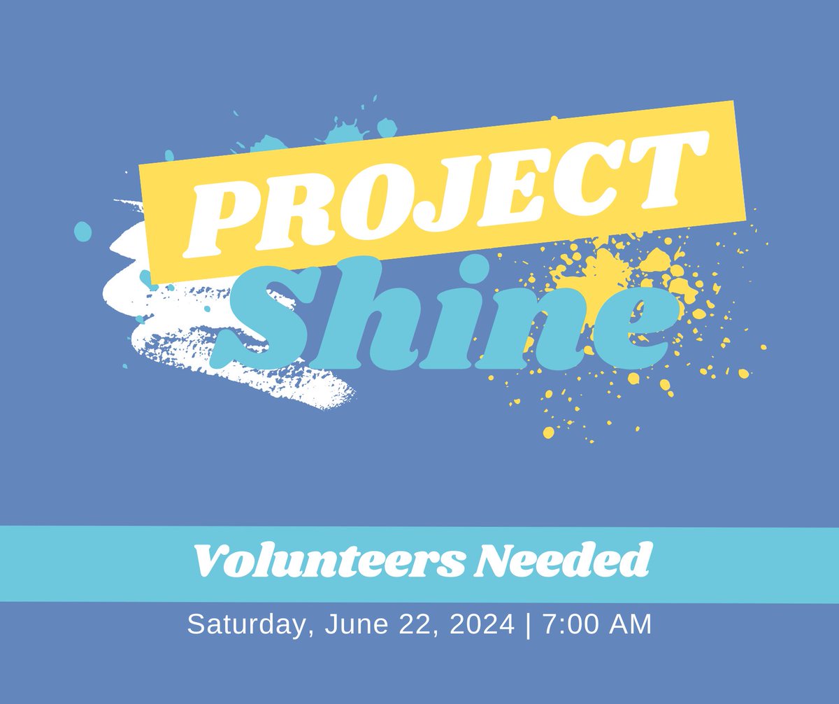 Volunteers Needed!!

Project Shine is just around the corner on June 22nd, and we need volunteers to help revitalize Fairmount Elementary, Hanthorn Early Education, and Truman High School. Be a part of this community effort by signing up through the link:

ourisdf.org/events/project…