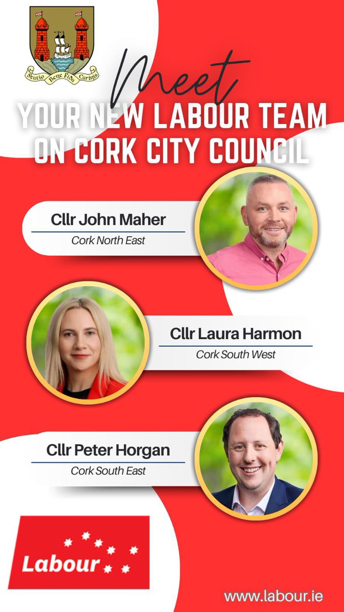 LabourCSC's tweet image. Your Labour team in Cork city. 

Working to build a better Ireland for all. 

labour.ie/join-labour/