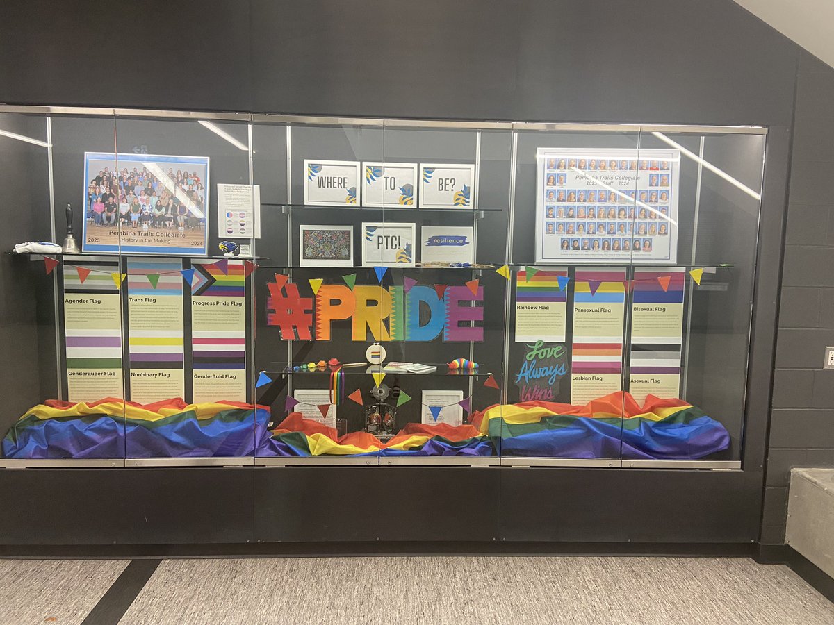 PTCollegiateWpg's tweet photo. #ptcpride #ptcbelonging #ptccommunity thank you to our GSA club for teaching us! This is important as we grow as a community that we learn from each other. #loveislove https://t.co/UfUVRMkJPP