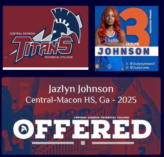 Jazlynjohnson3's tweet photo. After a great conversation with @Ballcoachjohng , I’m blessed to receive an offer from Central Georgia Technical College💙❤️‼️. @HypesouthMedia @LadyChargersWBB @Nbwill40 @GADTGirlsBB @CoachJJones14 https://t.co/HaC9nbMKw0
