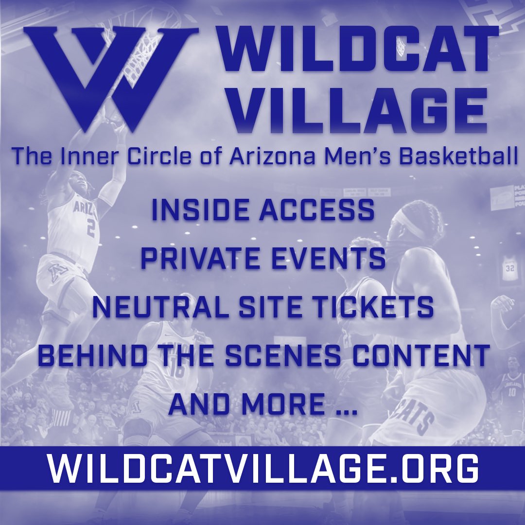ArizonaAssist's tweet image. Join the Inner Circle of Arizona Men’s Basketball Today! To become a part of the Village or get more information visit WildcatVillage.org! #WildcatVillage #EliteTakesAllOfUs #OneLove #BearDown 🐻⬇️