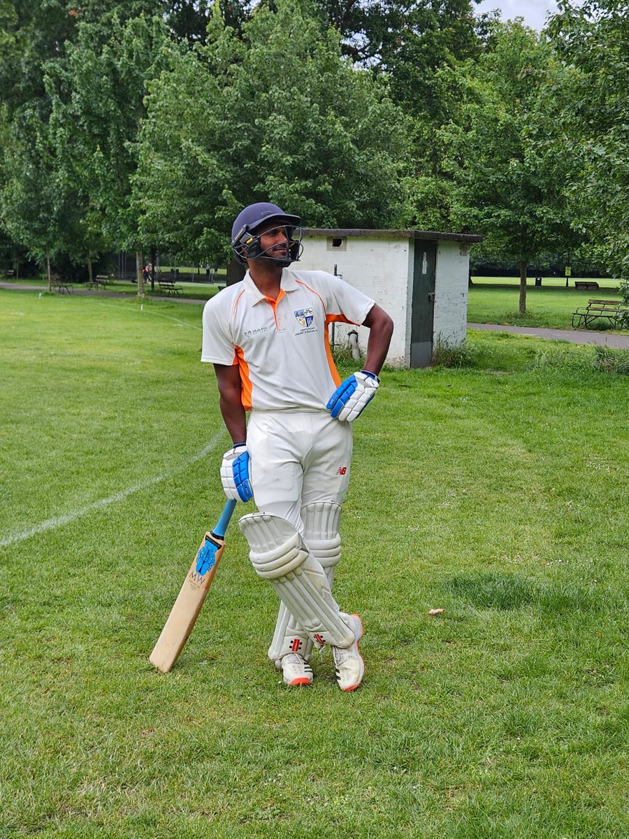 KRCSC's tweet image. Enjoyable evening game against the Dodgers at Battersea Park! The rainbow appeared to confirm  God's delight with Ali's decision to give Luke the next over. The new kit looked fantastic. Poppadom king got a wicket on ball 3, then saved himself for the curry. Typical.