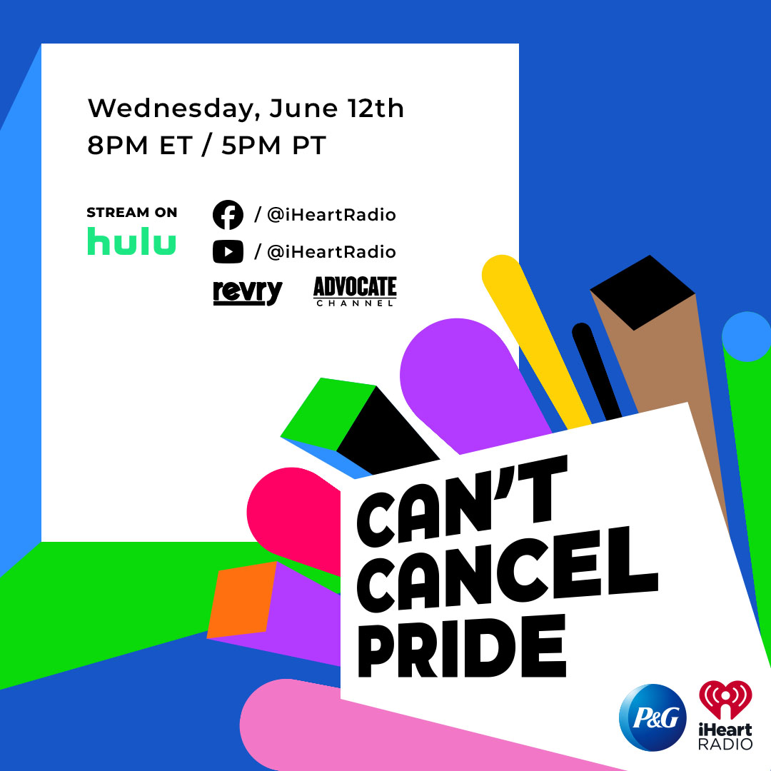 posimages's tweet photo. We’re thrilled to be a part of this year’s @proctergamble @iheartradio #CantCancelPride! Catch the show on June 12th at 8pm ET / 5pm PT on iHeartRadio’s Facebook &amp; YouTube, @Hulu, @RevryTV and @Advocate Channel as we raise funds for some incredible LGBTQ+ organizations! https://t.co/LjsmyBneT1