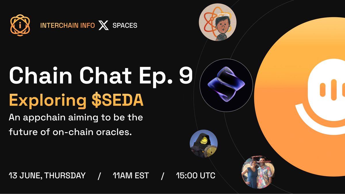 PrivacyBlocks's tweet photo. Excited for #ChainChat Ep. 9 this week, where we’ll be exploring the groundbreaking @sedaprotocol! 🚀
Join us to learn how $SEDA is revolutionizing data interoperability, scalability, and security in web3 🌐
Tune in to this Thursday's Space!
🔗: https://t.co/pVML4oAwrS https://t.co/uL3WqD5Gxk