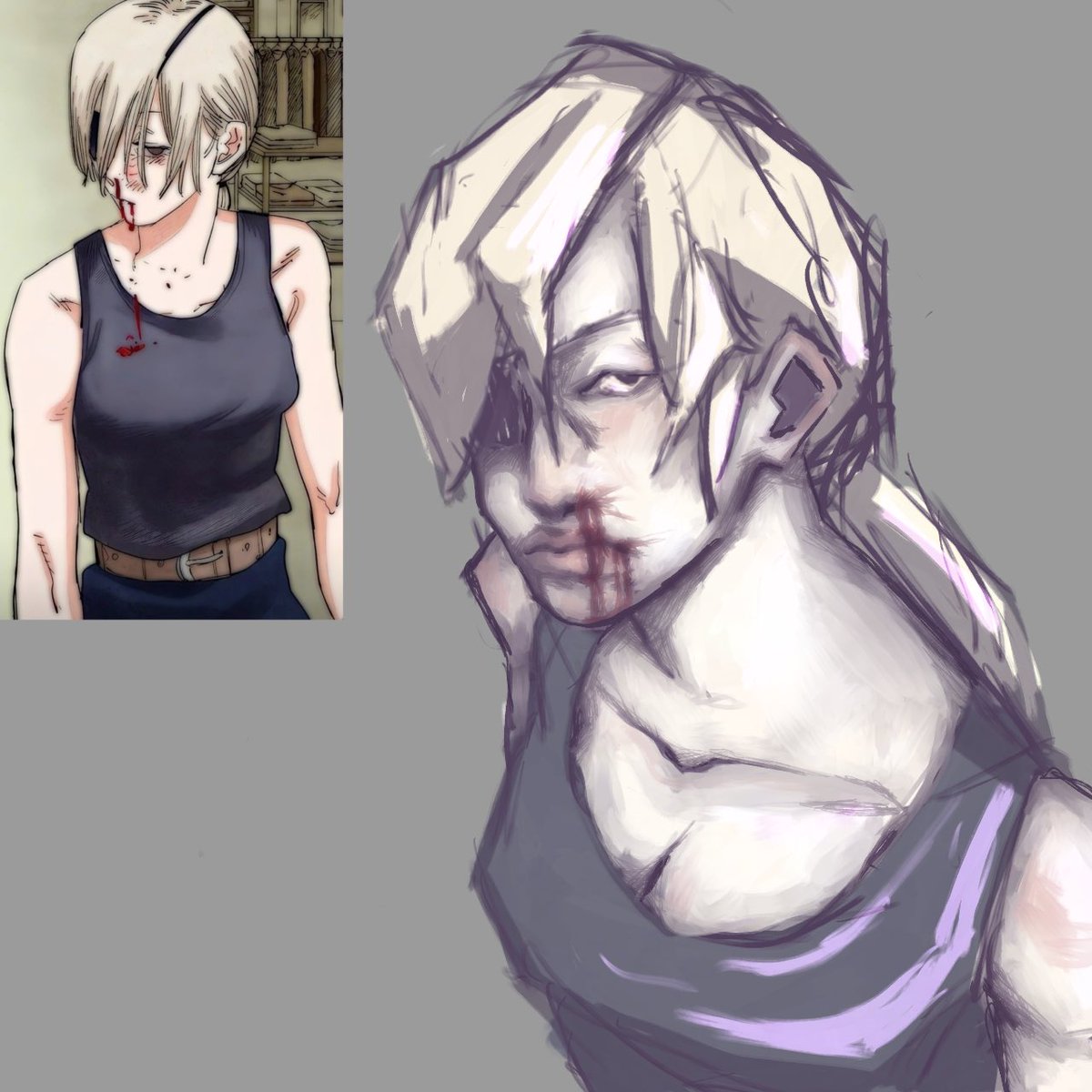 Loserthebeck's tweet photo. Progress pics
3 hours in so farπ
#chainsawman #quanxi #quanxichainsawman #csm #csmmanga #csmquanxi #quanxicsm #chainsawmanfanart #csmfanart #quanxifanart #quanxicsmfanart #csmquanxi #fanart #fanarts #ibispaint #processpics #artprogress #artprogress #rendering #artrender https://t.co/IqeI1maBDe