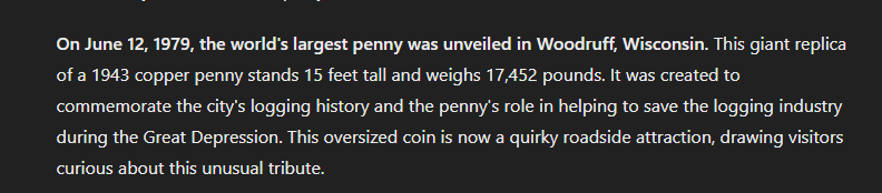 TSwelce22371's tweet photo. The #TraylorSwelce peculiar fact of the day for June 12th.
#thankschatgpt #today #facts #storytime #penny https://t.co/qgLUqJ3Y2t