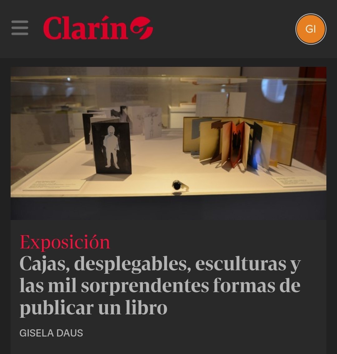 ✨️ "Libros de Artista y Edición Independiente" muestra parte de la BAG/ <a href="/FCGulbenkian/">Fundação Calouste Gulbenkian</a> de Lisboa, en la <a href="/BNMMArgentina/">Biblioteca Nacional Mariano Moreno</a>. Piezas únicas o de tiradas mínimas hechas obras de #arte.

-12/6, 18 h: charla sobre sus características y desafíos

🔗 Vía <a href="/clarincom/">Clarín</a>:
clarin.com/cultura/cajas-…