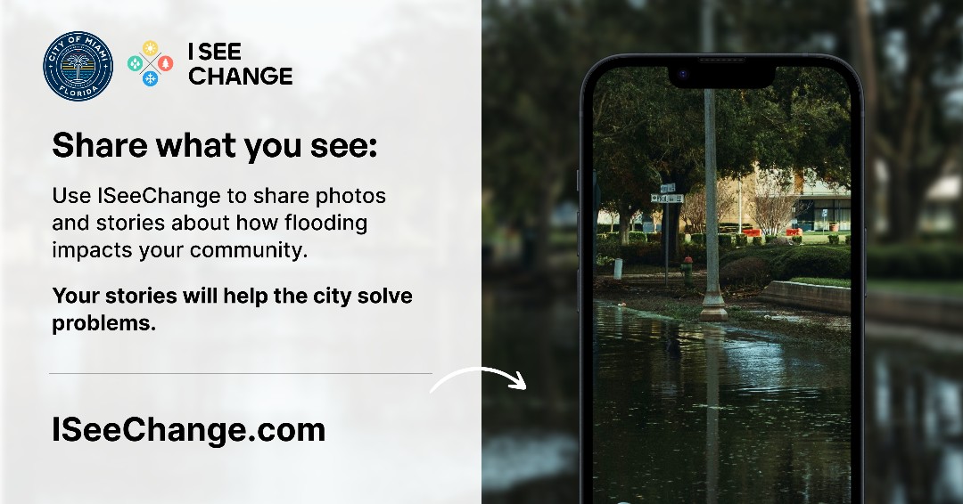 City of Miami (@cityofmiami) on Twitter photo If you're dealing with flooding from this storm, report it on ISeeChange.org, the official community flooding reporting tool for <a href="/CityofMiami/">City of Miami</a>. You'd be helping us identify neighborhoods in need of flooding fixes. Share your experience: iseechange.com/cityofmiami If you're dealing with flooding from this storm, report it on ISeeChange.org, the official community flooding reporting tool for <a href="/CityofMiami/">City of Miami</a>. You'd be helping us identify neighborhoods in need of flooding fixes. Share your experience: iseechange.com/cityofmiami