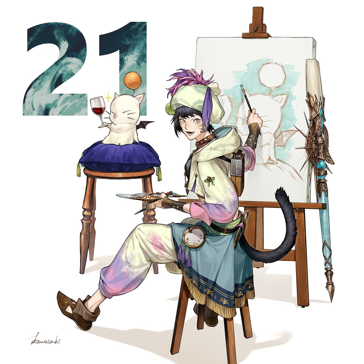 AHHHHH the time has arrived for the picture countdown for #dawntrail!!! 21 Days till full release! #gaming #ffxiv #countdown