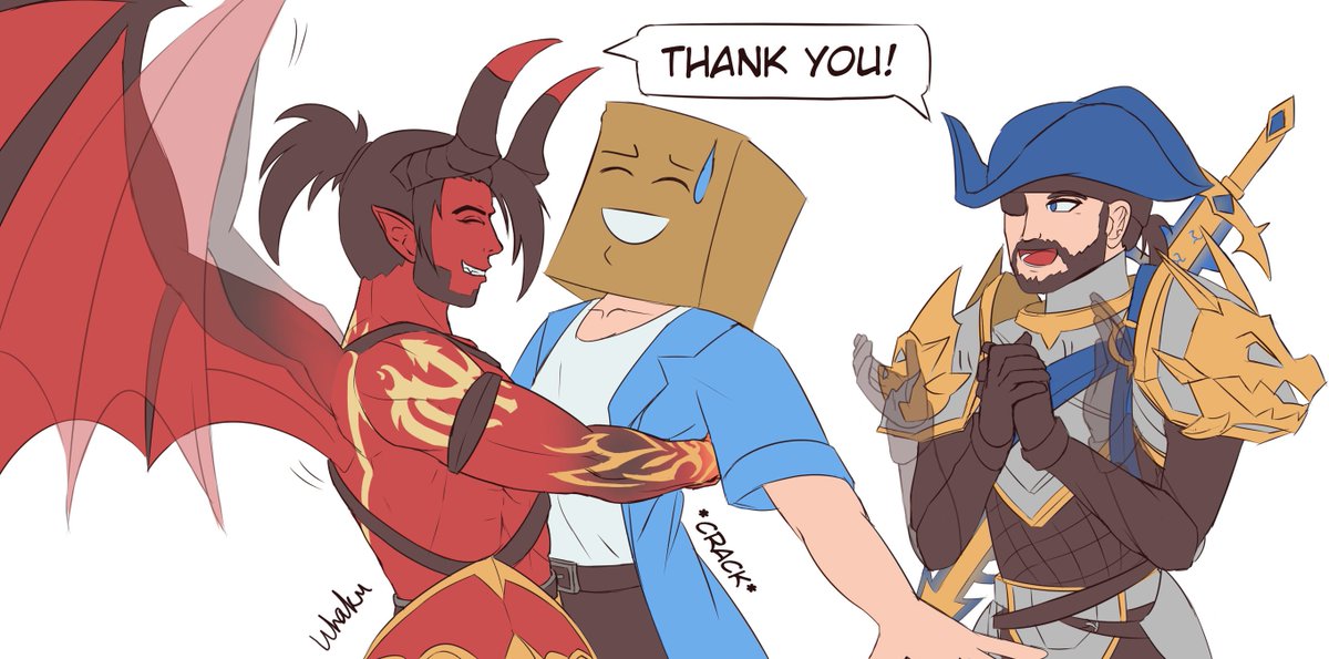 I'm a bit late but I wanna thank <a href="/LZKorin/">LZKorin</a> and the AQ3D team for animating our stiff wings and adding weapon sheathing into the game.

Please enjoy the awkward hug and unintended chiropractor session :P