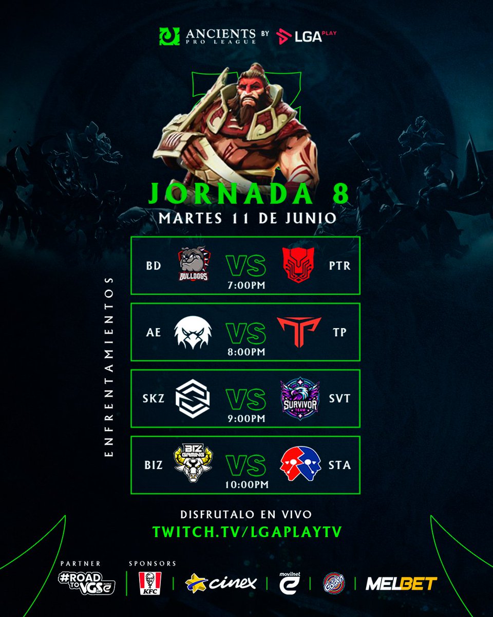 LGAplay's tweet photo. ¡Nos vemos en breve con la 8ª JORNADA de la #AncientsProLeague! 💪🔥

#APL1 https://t.co/LogAXZkJ7h