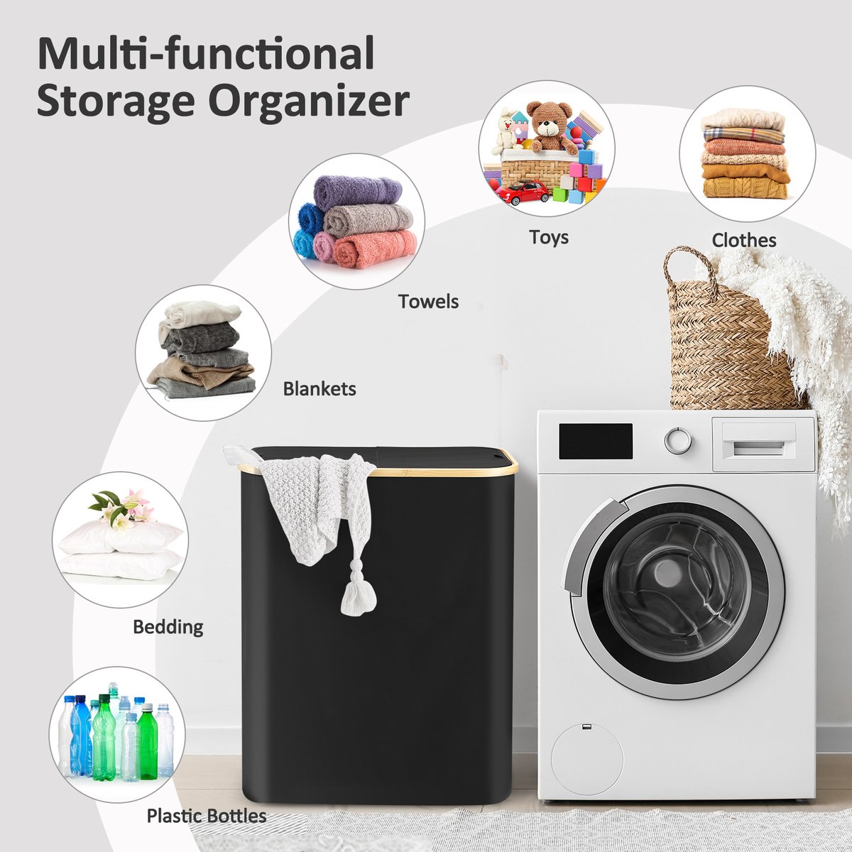 CrazySalesAus's tweet image. 160L Laundry Basket Hamper Large Foldable Washing Bag Clothes Storage Bin Toys Organizer Sorter 2 Sections with Lids Wheels
bit.ly/45aRi8e
#laundrybasket #hamper #washingbag #clothes #organiser