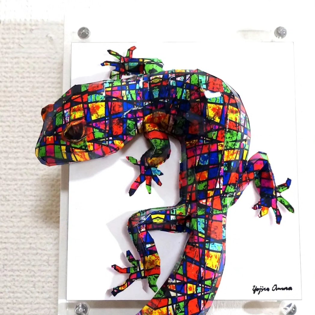 yojin15's tweet image. 本日（2024年6月12日）21:00より、こちらの6作品をGallery LucilleBASEにて販売いたします。
ご興味のある方は下記のリンクをご確認くださいませ🙇

lucille.official.ec

#paperarts #popart #reptile #reptileart #amphibian #contemporaryart #ペーパークラフト #紙アート