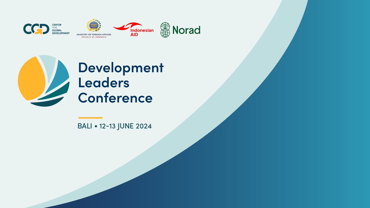 CGDev's tweet photo. It's Day 1 of the #DevLeadersConference! ⭐
Leaders are convening in Indonesia to discuss crucial conversations on development cooperation, the future of ODA, #climatefinance, and more. Stay tuned! 🌐💡 In partnership with @Kemlu_RI & @noradno. https://t.co/n99ZUECQZS