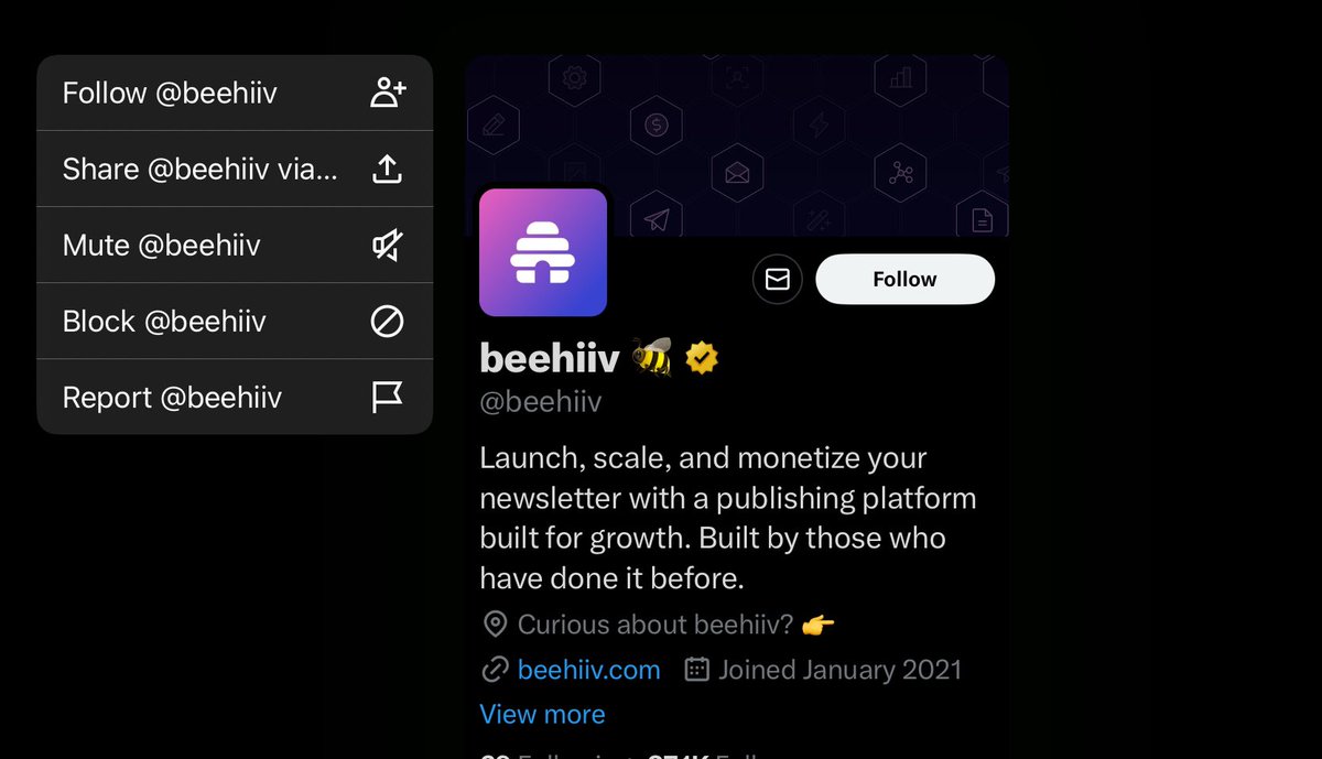 megoing's tweet photo. Muskmelon was trying to make it harder to block ads by forcing people to go their page, but you can still get the block option by pressing and holding the avi. No telling how long till he removes it, so use it while you can😝 #BlockAway https://t.co/qslmXy21P7