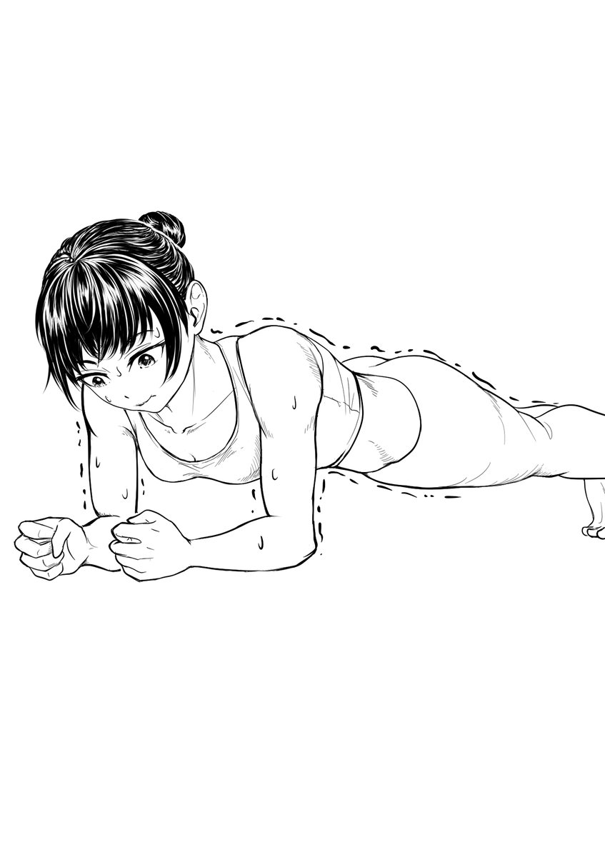 らくがき
#筋肉娘 