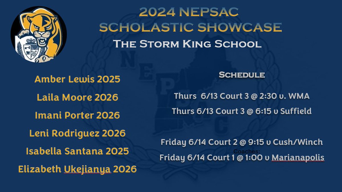 Coaches, 6 of our players will be attending the NEPSAC Scholastic Showcase this Thursday and Friday.
Come check us out! <a href="/BashHoopsNE/">Bash Hudson</a> <a href="/NEPSGBCA/">NEPSGBCA</a>
