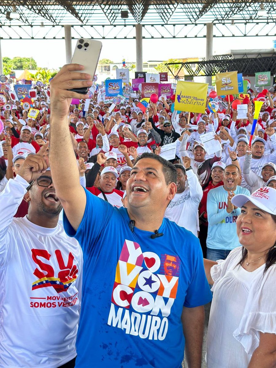 <a href="/MSVEnLinea/">Somos Venezuela | MSVEnLinea</a> <a href="/AndrewithP/">Andrewith Palacios</a> Trabajo en equipo victoria segura.  7 años de Organización para la contienda electoral este próximo 28 de Julio. Nosotros desde Ciudad Guayana con nuestro alcalde <a href="/OviedoPSUV/">Tito Oviedo</a> seguimos afinando los detalles para el único candidato <a href="/NicolasMaduro/">Nicolás Maduro</a>