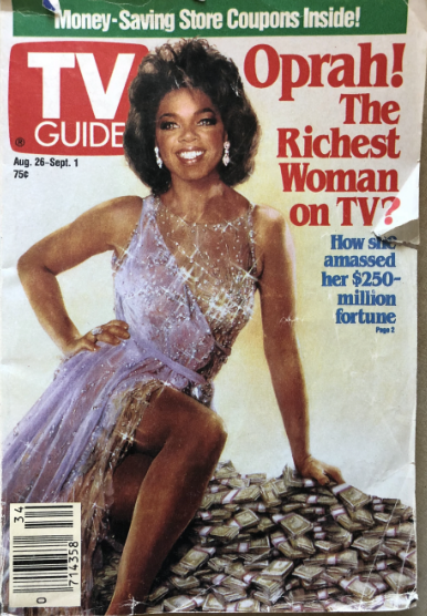 MarkHyman's tweet photo. @dom_lucre Throwback. Oprah claimed she did not know her head was PhotoShopped onto Ann-Margaret's body for a TV Guide cover. The fact she did not pose in that dress might have been a clue that wasn't her. #BSFlag https://t.co/oEvHMU2Kum