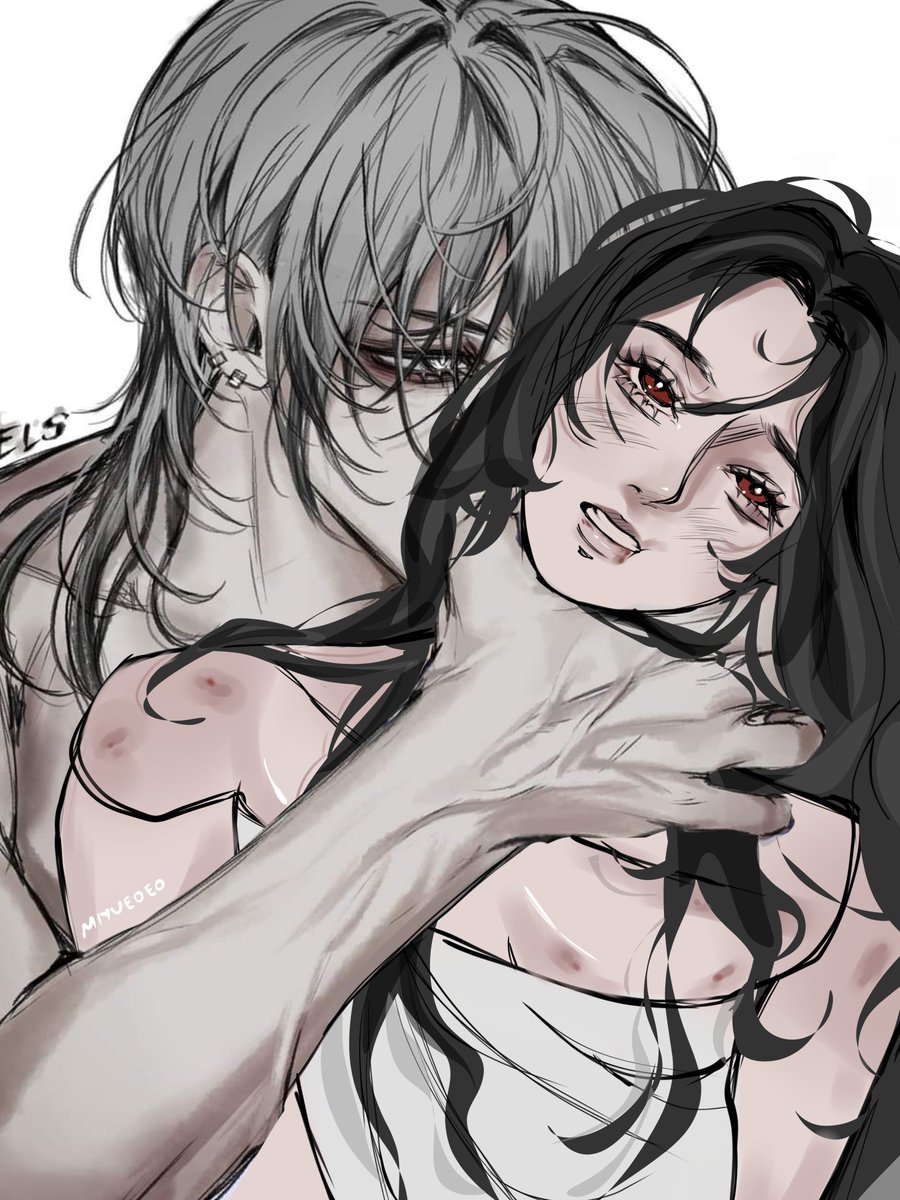 uHHHHHMMMMMMMM art collab with elz (i drew the girl)