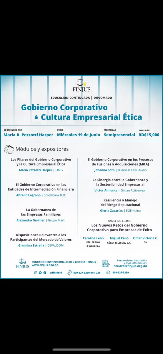 Claro, aqui esta la informacion general!