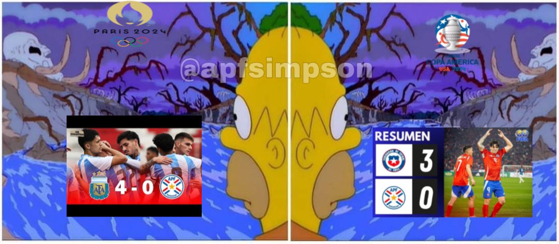 apfsimpson's tweet photo. Esto se va a poner feo
#paraguay #albirroja #CopaAmérica2024 #olimpiadas

INSTAGRAM: @apfsimpsons https://t.co/b1ybH90pfT