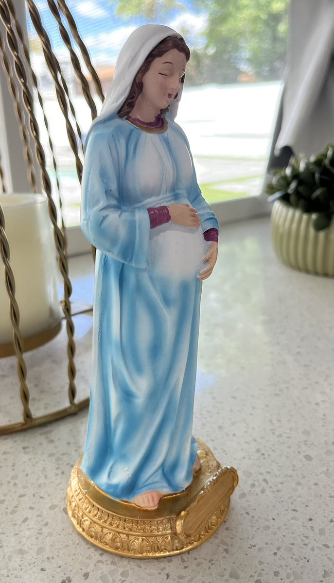 store_catholic's tweet photo. FREE STATUE!!  We will be giving away a free pregnant Mary statue!!  Same rules apply, retweet to enter.  Must be following this account so that we can DM the winner. Winner will be announced later this month.  #catholic #mary #hailmary https://t.co/aETKR2bzM9