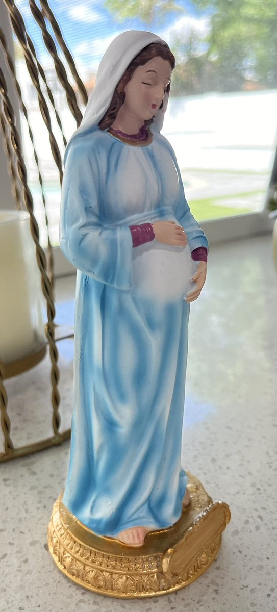 store_catholic's tweet photo. FREE STATUE!!  We will be giving away a free pregnant Mary statue!!  Same rules apply, retweet to enter.  Must be following this account so that we can DM the winner. Winner will be announced later this month.  #catholic #mary #hailmary https://t.co/aETKR2bzM9