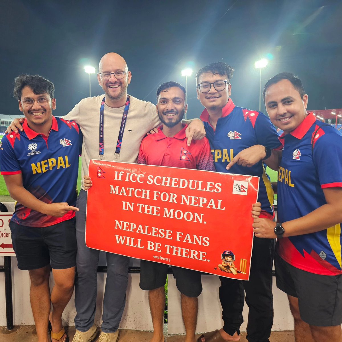 Gutted for both sets of players and particularly the incredible fans today that travelled from almost every corner of the United States, and many more from overseas. 

A joyous, exuberant carnival atmosphere despite the damn rain. Amazing stories of people to get there....