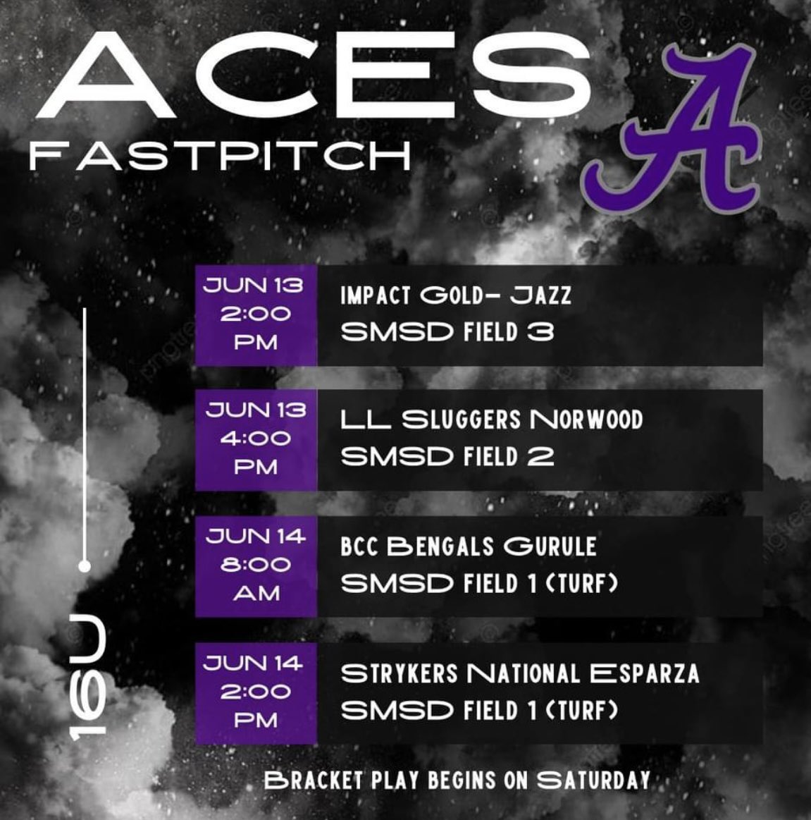Team 1 Elite schedule for Shawnee, Ks.  
Sun’s out 😎 Guns out 💪🏻
See ya there!!