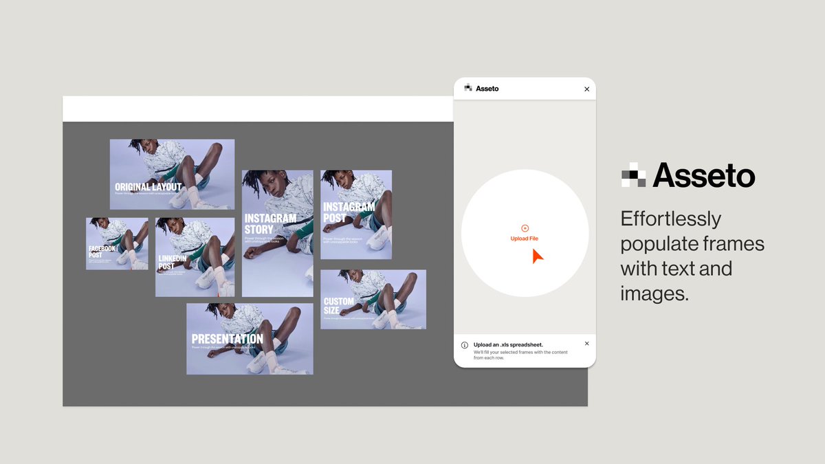 Exciting news! We just launched and uploaded our MVP, our Asseto Figma Plug-in on <a href="/figmacommunity/">Figma Community</a>  
Check it out, and give it some love, we welcome any feedback to keep improving our product! 
figma.com/community/plug…