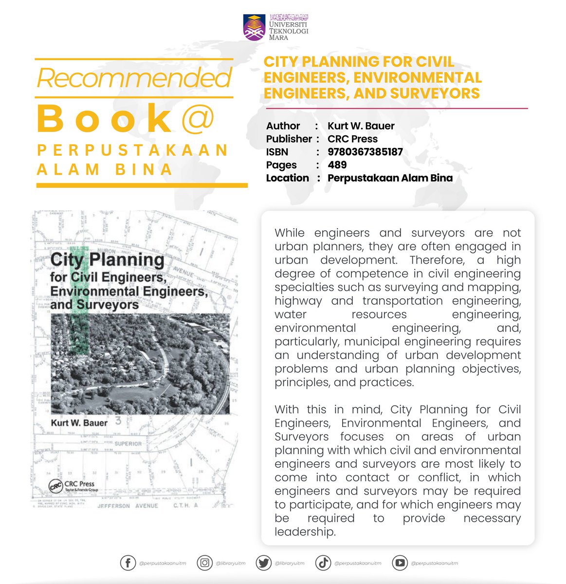 uitmlibrary's tweet image. [Recommended Book]
Perpustakaan Tun Abdul Razak Alam Bina

Request Book Delivery Service via bit.ly/pinjamanbuku or call us at 03 5544 4393 for more information.

#perpustakaanuitm
#PembudayaanIlmuMembentukAdiwangsa
#recommendedbook