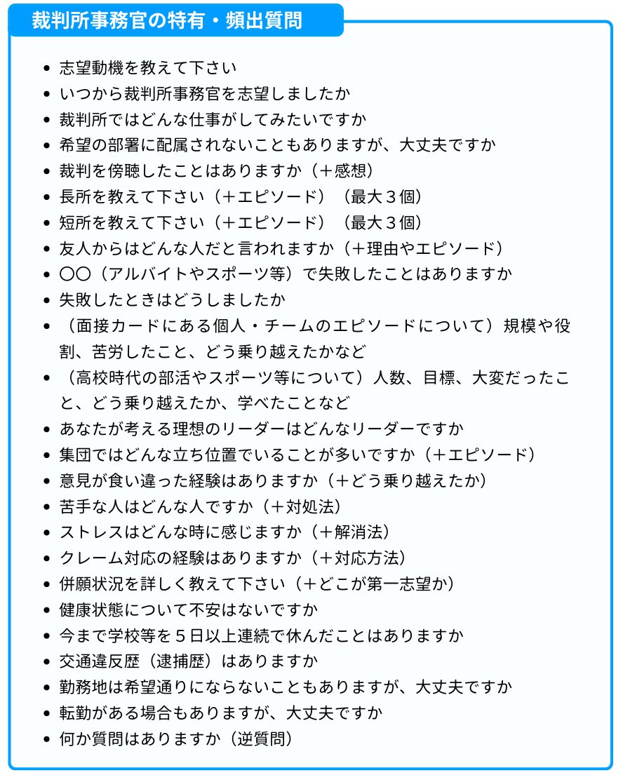 koumuin_adviser's tweet photo. 頻出質問まとめ🔥

これから面接を受ける方へ。
頻出質問については、
どんなことを答えようか
ざっくりでいいので考えてみて下さい💡

また、各試験種ごとに頻出質問があるので、
ぜひ、参考にしてみて下さい👍 https://t.co/RxqjpasFXi