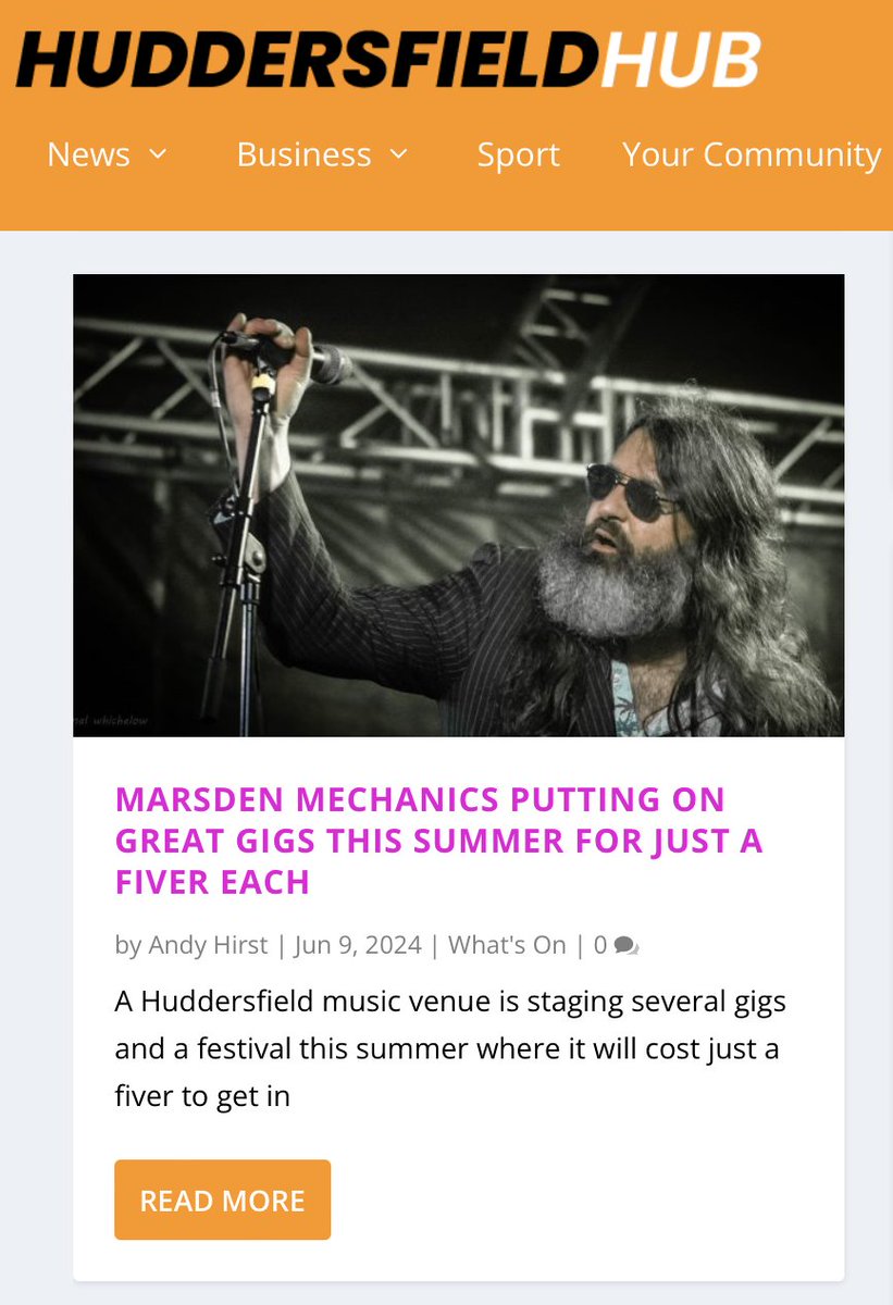 Great piece on the efforts of #MarsdenMechanics venue! I'll be speaking to <a href="/BBC6Music/">BBC Radio 6 Music</a> around 7 pm today about our live blues night (6 Sept) and drum n bass rave (15 Nov) there as part of their events series ->
huddersfieldhub.co.uk/marsden-mechan… i'm singing and i've booked some right talent