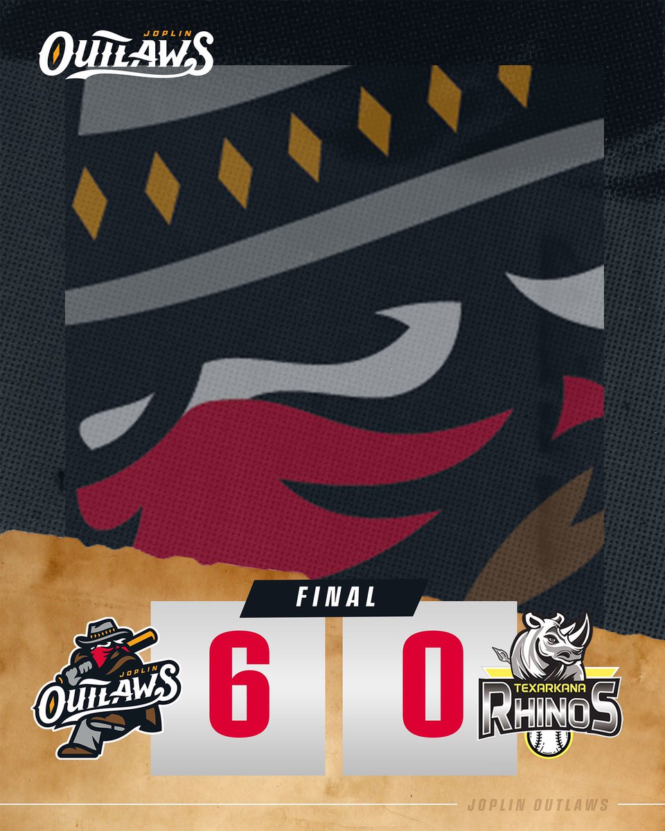 Outlaws take the win 🆚 Texarkana‼️

Vanlanduit: W 7IP 3H 3ks
Andre Jackson: 2-5 2B 3 RBIs
Owen Bond: 2-run HR
#OUTLAWSWIN