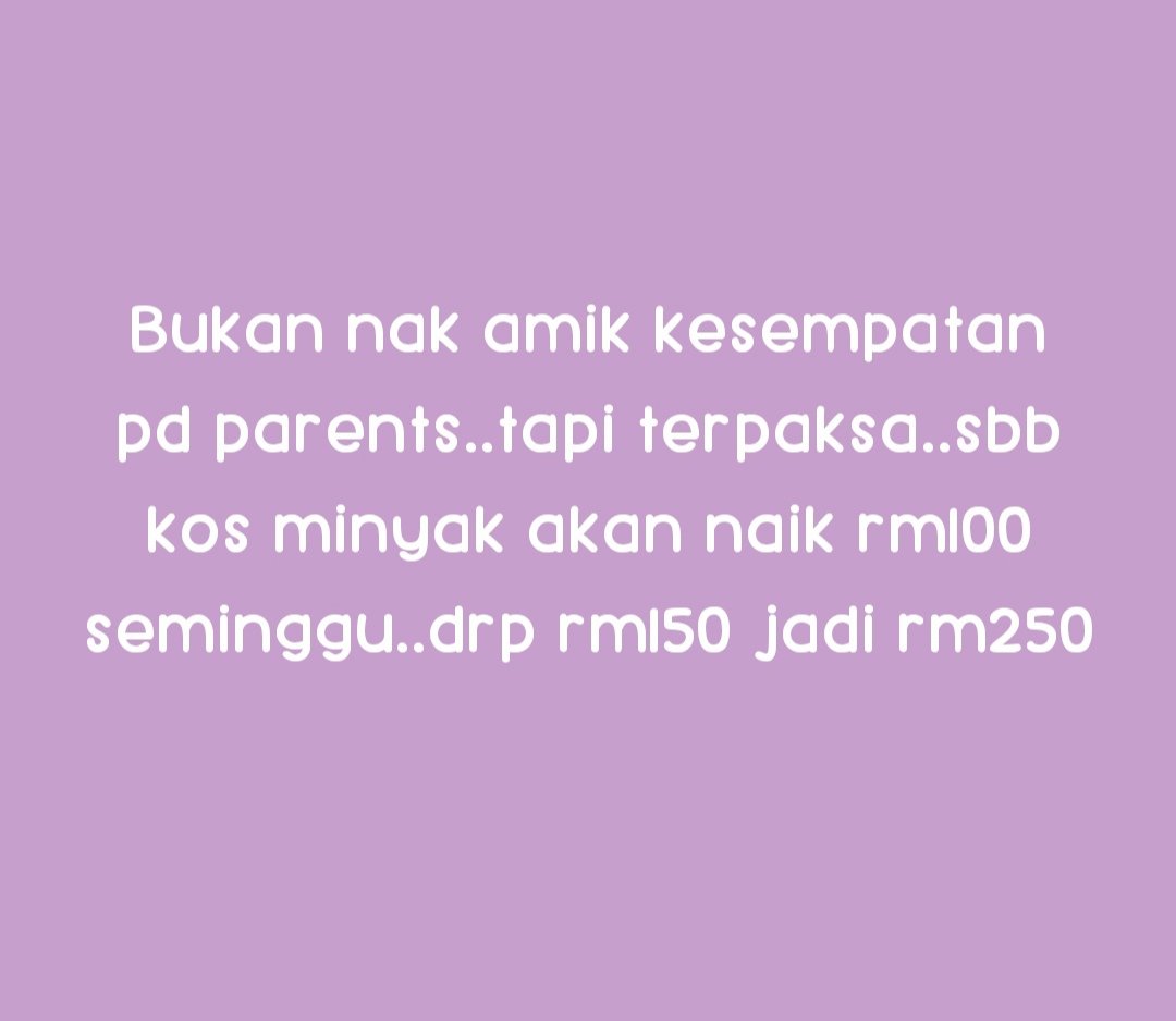 lynnmazelan's tweet photo. @anwaribrahim Macam mana nak pastikan van sekolah tak naikkan tambang.. bunga² nak naik dah keluar ni 🥺 https://t.co/TV0oEKLNYN