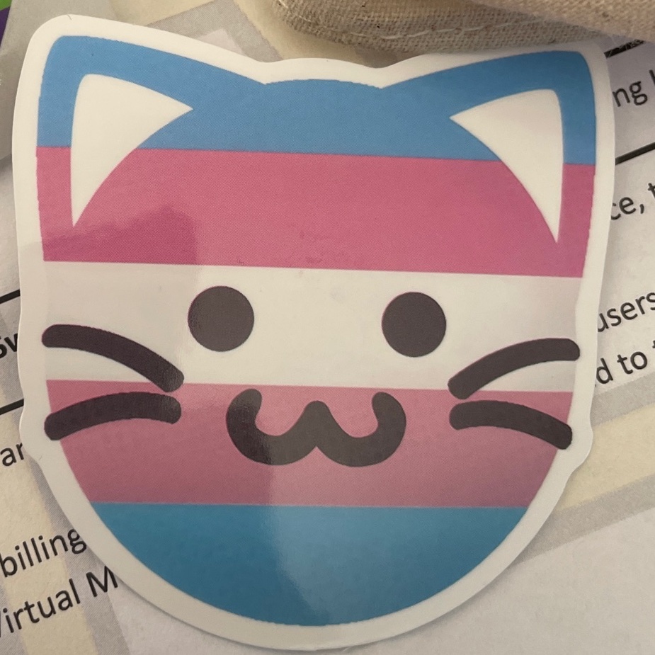 posted it on priv earlier but do y’all fw this sticker i got from orientation :3